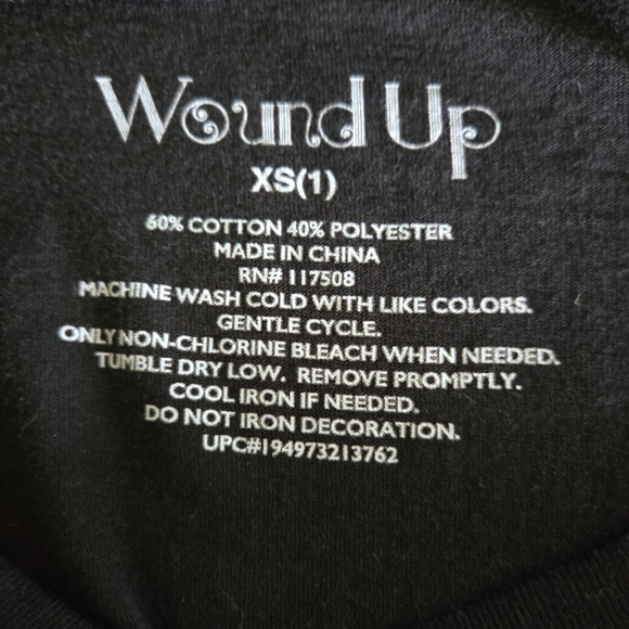 Women's Black I should come with a warning label tshirt - Picture 3 of 4